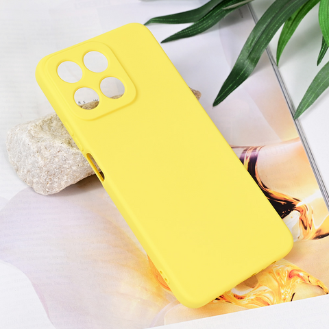 Zastitna futrola Teracell Soft Velvet - Huawei Honor 200 Smart/Honor X7c zuta.