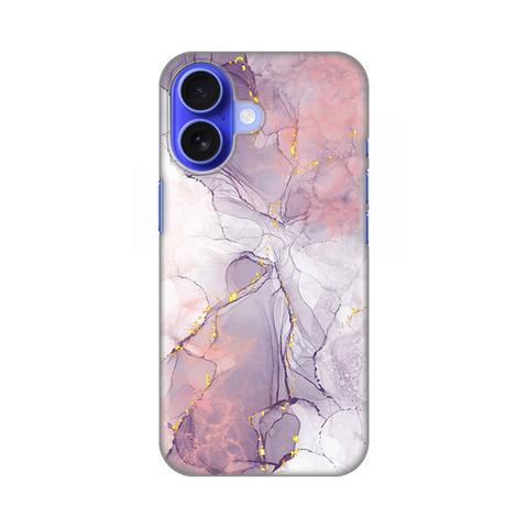 PRINT silikonska futrola - iPhone 16 6.1 Pink Marble.
