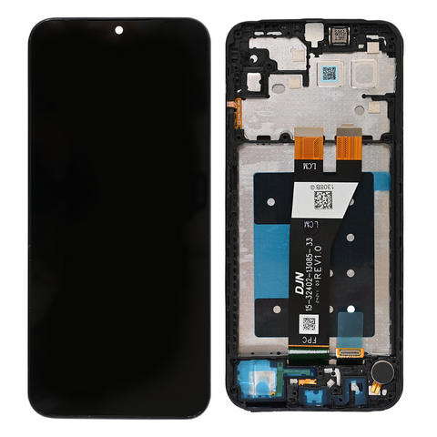 LCD ekran (displej) - Samsung A146P/Galaxy A14 5G (GH81-23640A) + touchscreen + okvir crni FULL ORG-SP.