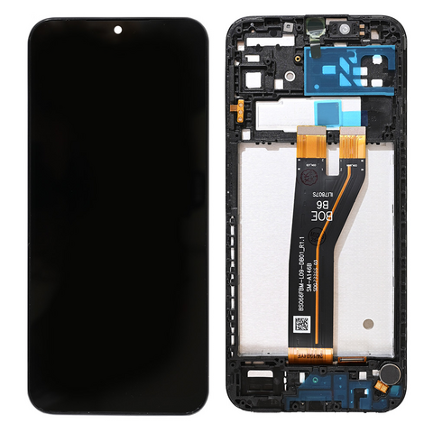 LCD ekran (displej) - Samsung A146B/Galaxy A14 5G (GH81-23640A) + touchscreen + okvir crni FULL ORG-SP.