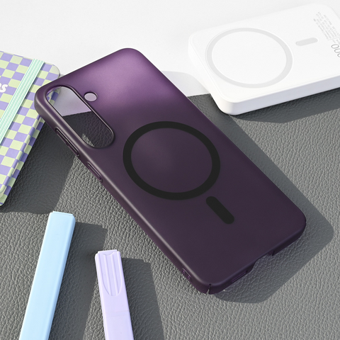 Zastitna futrola Magsafe mat PC - Samsung S936 Galaxy S25 Plus ljubicasta.