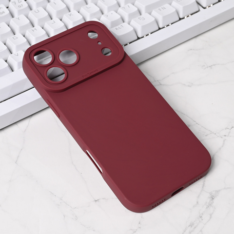 Zastitna futrola Silikon Pro Camera - iPhone 17 Pro Max 6.9 bordo.
