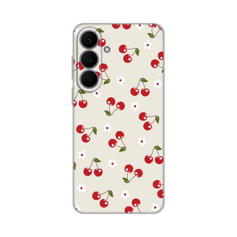 PRINT silikonska futrola - Samsung S731B Galaxy S25 Fe Cherry and Flowers.