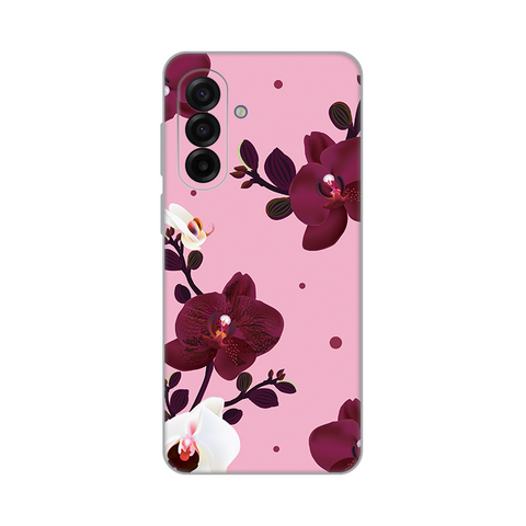 PRINT silikonska futrola skin (ultra tanka) - Samsung A175 Galaxy A17 Pink Orchid.