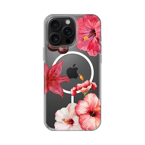 Zastitna futrola print Magsafe - iPhone 16 Pro Max 6.9 Hibiscus.
