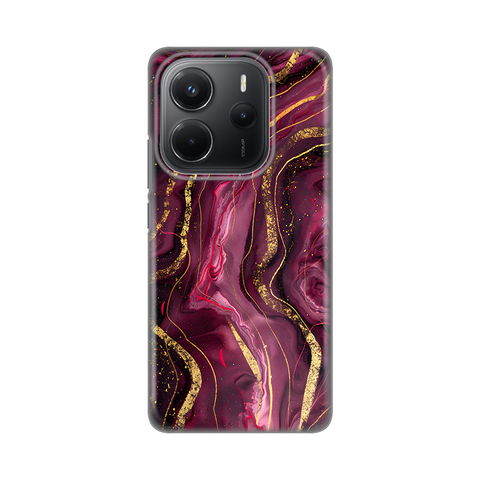 PRINT silikonska futrola - Xiaomi Redmi Note 14 4G (SRB) Burgundy.