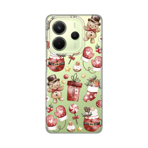 PRINT silikonska futrola skin (ultra tanka) - Xiaomi Redmi Note 14 4G (SRB) Cozy Christmas.