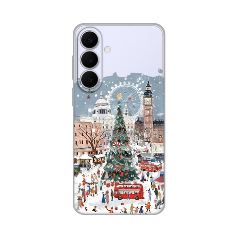 PRINT silikonska futrola skin (ultra tanka) - Samsung S731B Galaxy S25 Fe Christmas Town.
