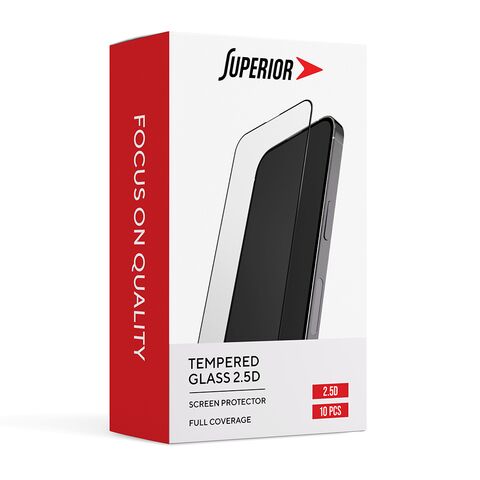 Tempered glass (zastitno staklo za ekran) SUPERIOR 2.5D - iPhone 15 (6.1)/iPhone 16 (6.1) 10 u 1 (MS).