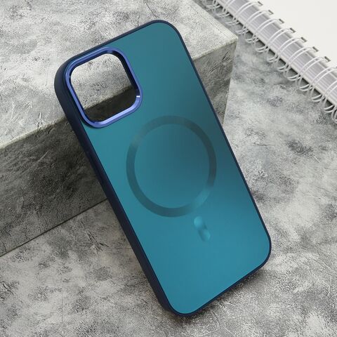 Zastitna futrola COLOR METAL MagSafe - iPhone 15 plava (MS).