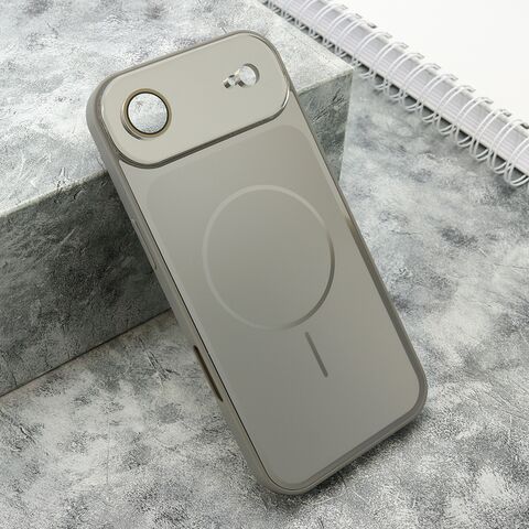 Zastitna futrola COLOR METAL MagSafe II - iPhone 17 Air srebrna (MS).