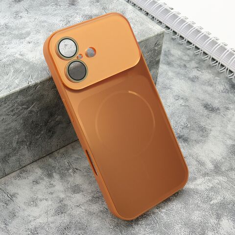 Zastitna futrola COLOR METAL MagSafe II - iPhone 17 narandzasta (MS).