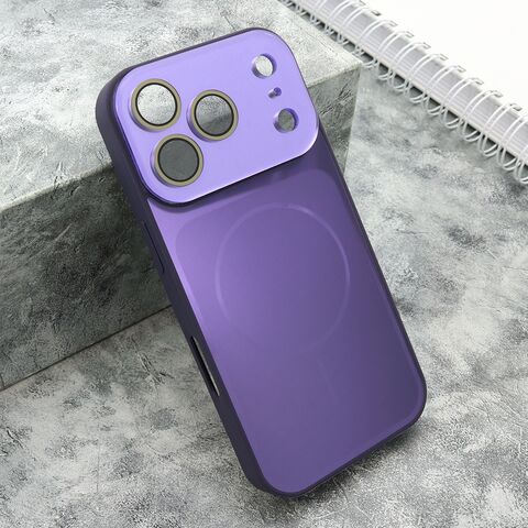 Zastitna futrola COLOR METAL MagSafe II - iPhone 17 Pro ljubicasta (MS).