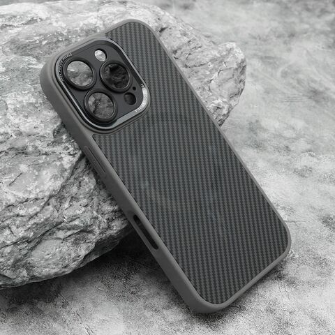 Zastitna futrola CARBON MagSafe - iPhone 16 Pro (6.3) siva (small camera) (MS).