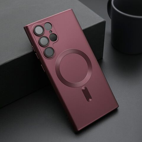 Zastitna futrola ELEGANT MAGSAFE - Samsung Galaxy S22 Ultra 5G crvena (MS).