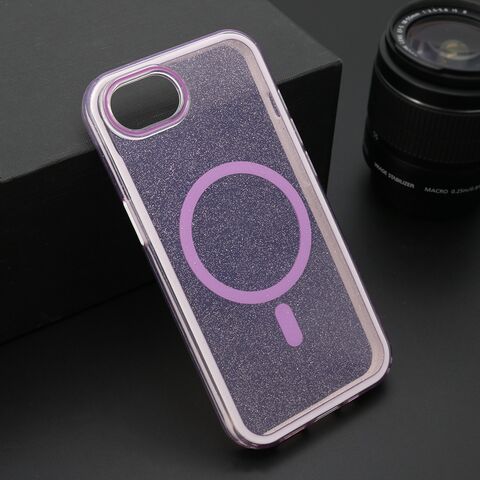 Zastitna futrola CRYSTAL MagSafe - iPhone 16e ljubicasta (MS).