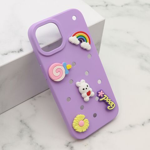 Zastitna futrola TOY - iPhone 15 ljubicasta (MS).