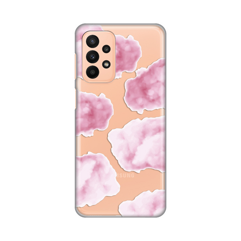 PRINT silikonska futrola skin (ultra tanka) - Samsung A235 Galaxy A23 Pink Clouds.