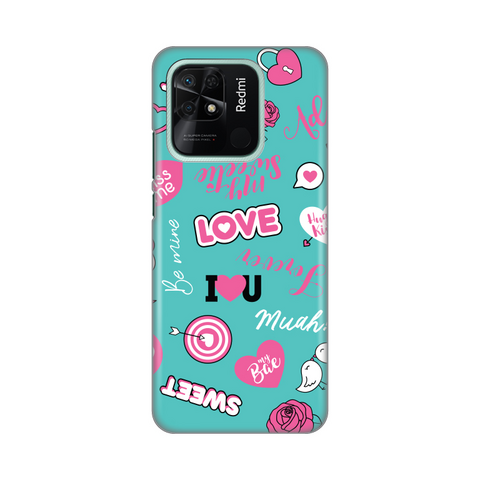 PRINT silikonska futrola - Xiaomi Redmi 10C Love.