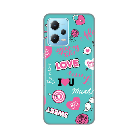 PRINT silikonska futrola - Xiaomi Redmi Note 12 5G (EU) Love.