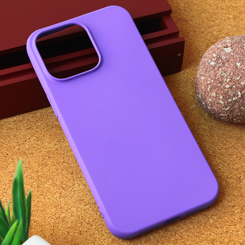 Teracell GIULIETTA silikonska futrola - iPhone 15 Pro Max 6.7 mat ljubicasta.