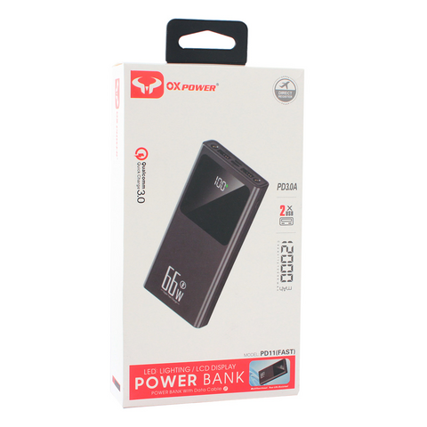 Back Up baterija (univerzalna) prenosiva baterija Oxpower PD11 5V 3A 12000 mAh bela.
