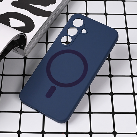 Zastitna futrola Magsafe Pure color - Samsung S931 Galaxy S25 tamno plava.
