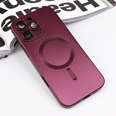 Zastitna futrola Magsafe Chrome - iPhone 16 Pro Max 6.9 bordo.