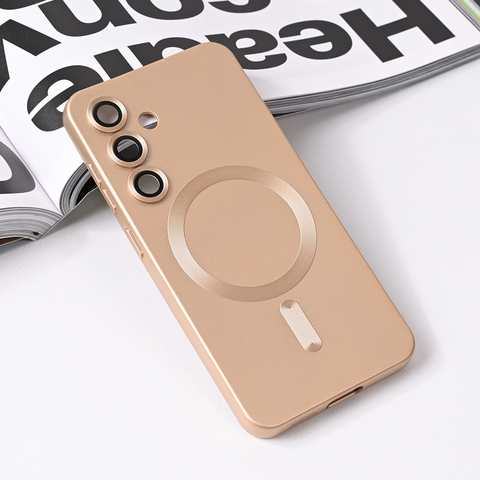 Zastitna futrola Magsafe Chrome - Samsung S931 Galaxy S25 zlatna.