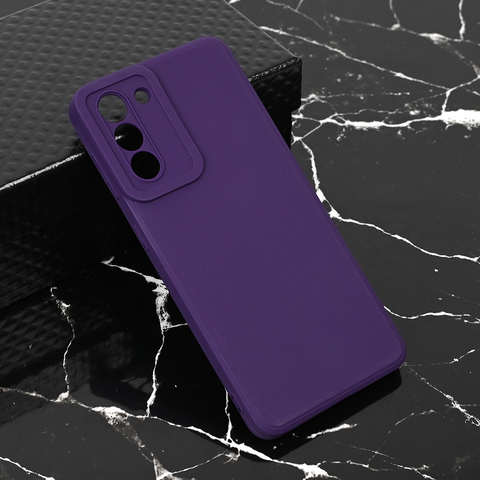 Teracell GIULIETTA silikonska futrola - Samsung G991 Galaxy S21 mat tamno ljubicasta.