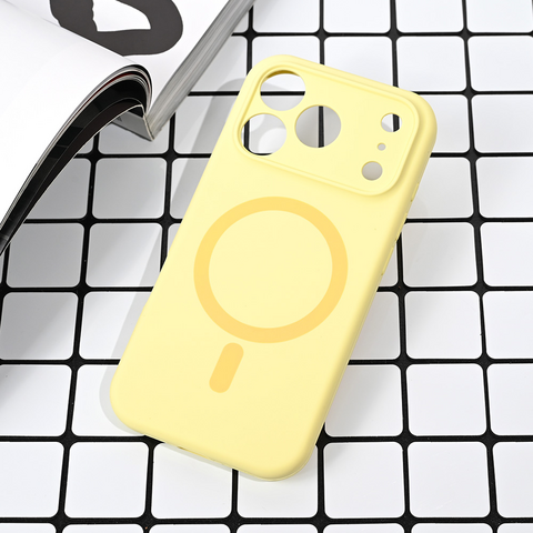 Zastitna futrola Magsafe Pure color - iPhone 17 Pro zuta.