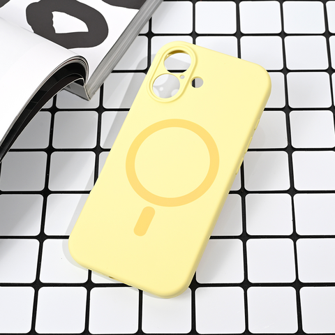 Zastitna futrola Magsafe Pure color - iPhone 17 6.3 zuta.