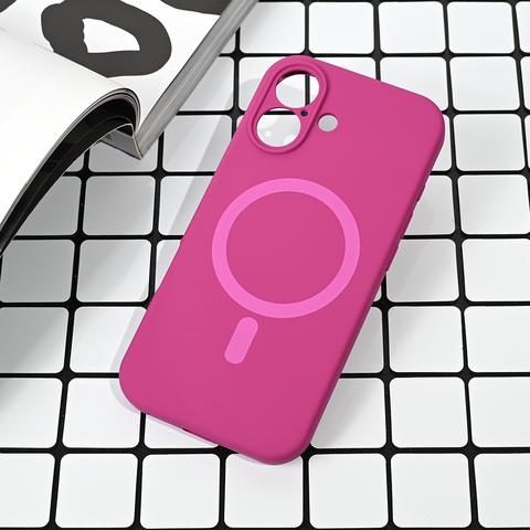 Zastitna futrola Magsafe Pure color - iPhone 17 6.3 tamno pink.
