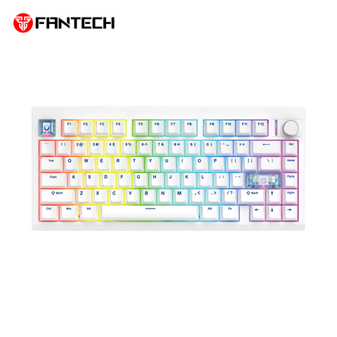 Tastatura Mehanicka Gaming Fantech MK921 Maxfit 8 Wireless beli white switch.