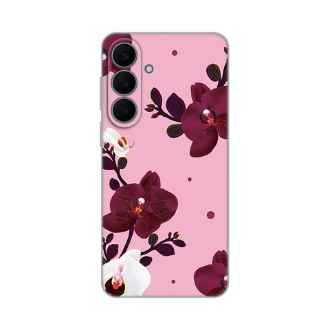 PRINT silikonska futrola skin (ultra tanka) - Samsung S731B Galaxy S25 Fe Pink Orchid.