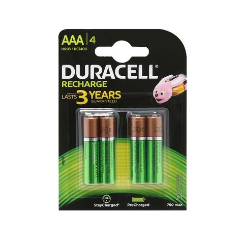 Baterija NiMh punjiva 1.2V 750mAh AAA HR03 blister 4/1 Duracell (MS).