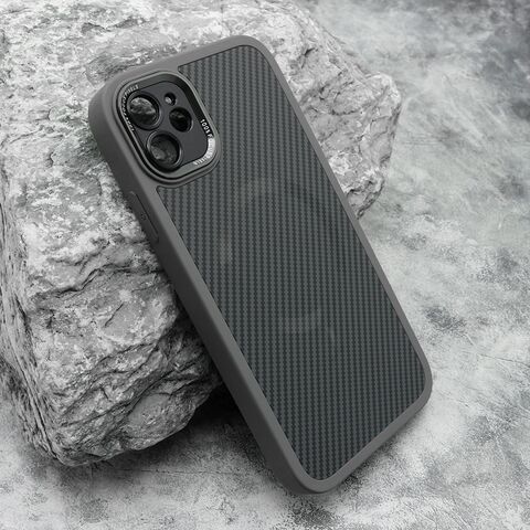 Zastitna futrola CARBON MagSafe - iPhone 11 (6.1) siva (small camera) (MS).