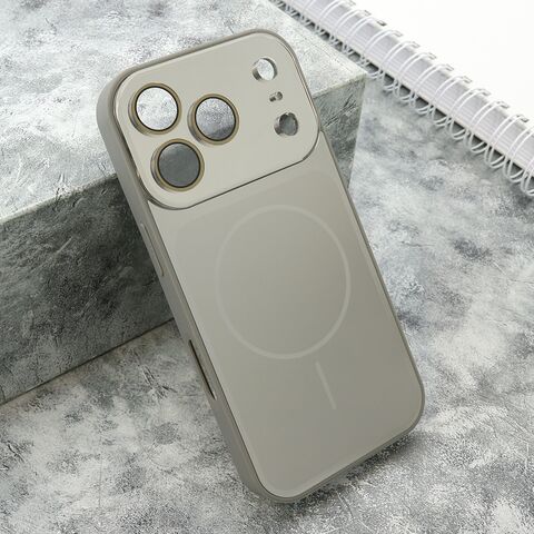 Zastitna futrola COLOR METAL MagSafe II - iPhone 17 Pro srebrna (MS).