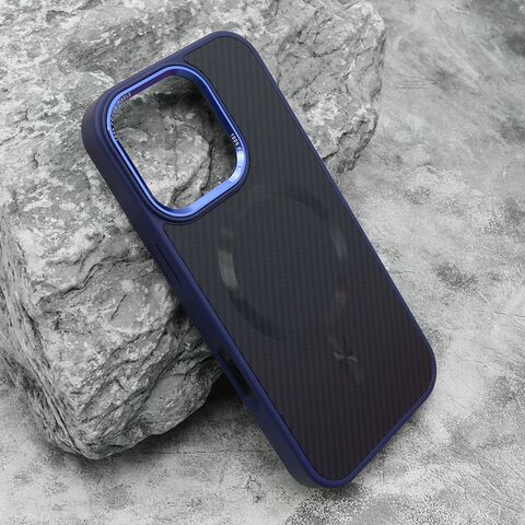 Zastitna futrola CARBON MagSafe - iPhone 16 Pro (6.3) plava (big camera) (MS).