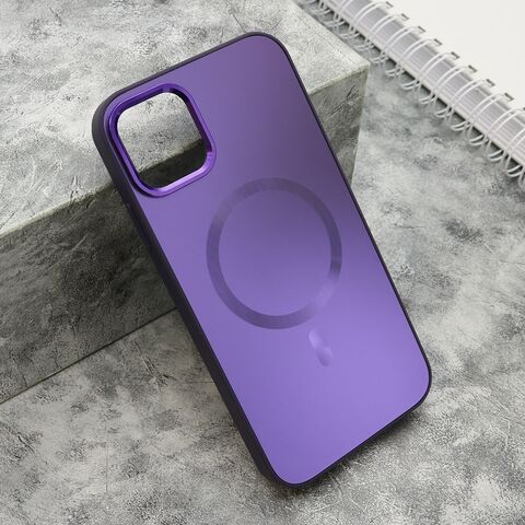 Zastitna futrola COLOR METAL MagSafe - iPhone 11 (6.1) ljubicasta (MS).