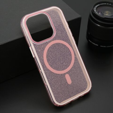 Zastitna futrola CRYSTAL MagSafe - iPhone 16 Pro (6.3) roze (MS).