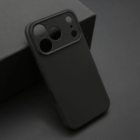 KOLOR silikonska futrola skin (ultra tanka) - iPhone 17 Pro crna (MS).