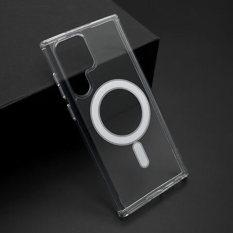 Zastitna futrola STANDARD MagSafe - Samsung Galaxy S22 Ultra 5G providna (bela) (MS).