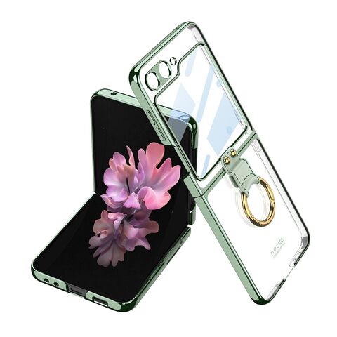 Zastitna futrola RING LINES - Samsung F741B/F761B Galaxy Z Flip 6 5G/Z Flip 7 FE 5G zelena (GKK case) (MS).