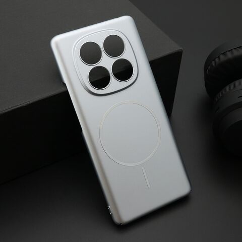 Zastitna futrola PURE mat MagSafe - Xiaomi Redmi Note 14 Pro 4G (Global) srebrna (MS).