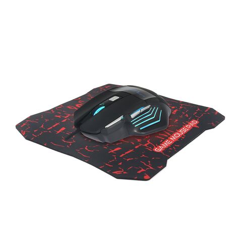 Gejmerski SET 2u1 (mis zicni i podloga - mis) crni MP1+G2 BANDA (MS).