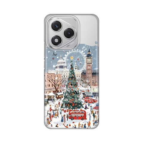 PRINT silikonska futrola skin (ultra tanka) - Huawei Honor 400 Lite Christmas Town.