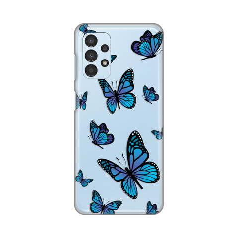 PRINT silikonska futrola skin (ultra tanka) - Samsung A135 Galaxy A13 4G Blue butterfly.
