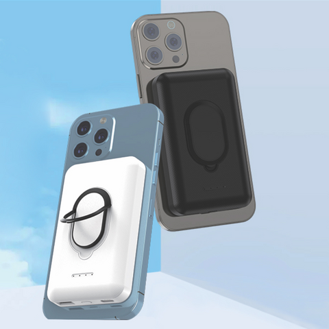 Back Up baterija (univerzalna) prenosiva baterija Magsafe Oxpower PD W51 5000mAh bela.