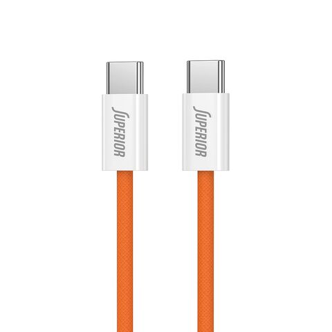 USB data kabl Superior SU-K1025 Type C na Type C 60W 1m narandžasti (MS).